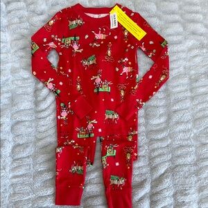 Festive Red Holiday Pajama Set